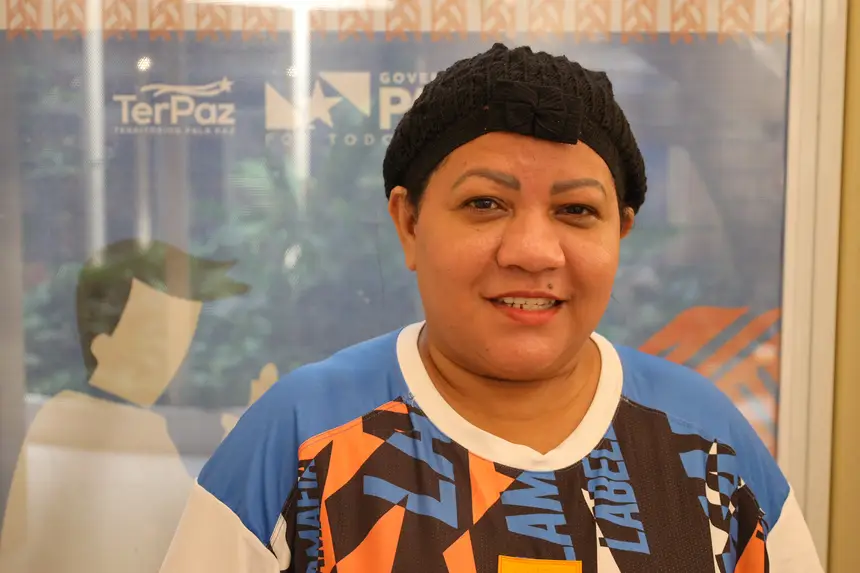 Mônica Santos - aluna módulo de fevereiro <div class='credito_fotos'>Foto: Bruno Cecim / Ag.Pará | <a href='/midias/2025/originais/20250217130243-GF00023011-F00378506.webp' download><i class='fa-solid fa-download'></i> Download</a></div>