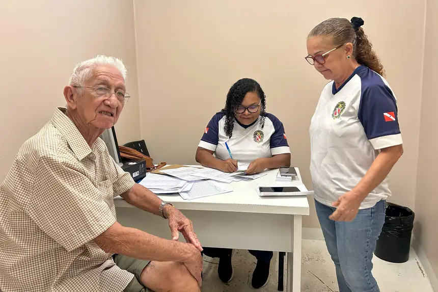 Djalma Ferreira aproveitou a campanha para manter o calendário vacinal em dia, neste sábado (15)