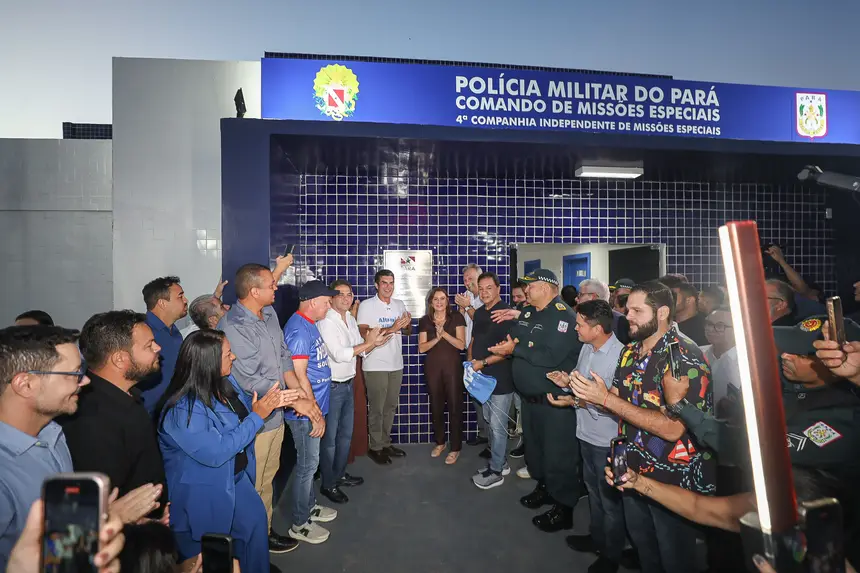 Foto: Bruno Cruz / Ag. Pará Governador Helder Barbalho e demais autoridades na entrega das novas instalações da Cime