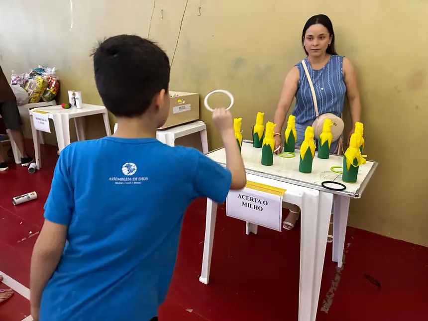 Brincadeiras marcaram a programação na Usina da Paz Cabanagem.