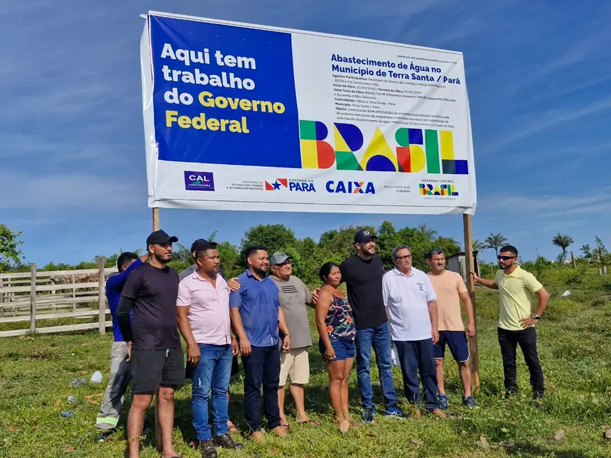 Comunidade que será beneficiada em Terra Santa