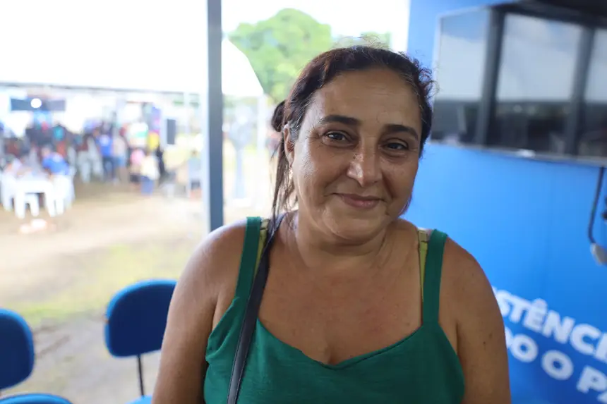 Ivonete Silva - dona de casa- mora bairro maracacuera <div class='credito_fotos'>Foto: Bruno Cruz / Ag. Pará | <a href='/midias/2025/originais/20250818114220-GF00024512-F00431766.jpg' download><i class='fa-solid fa-download'></i> Download</a></div>