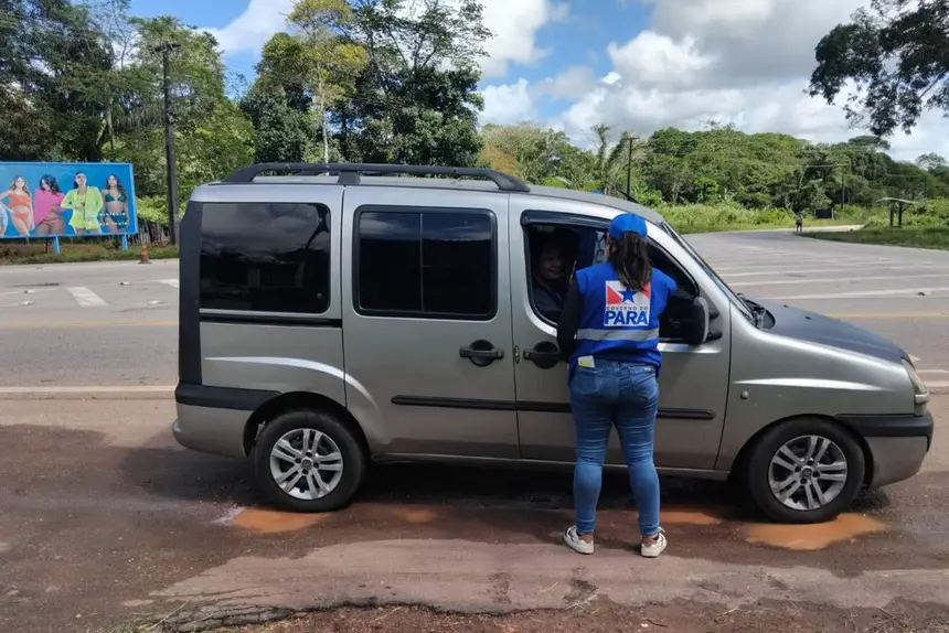 Fiscalização de transporte alternativo feita pela Artran