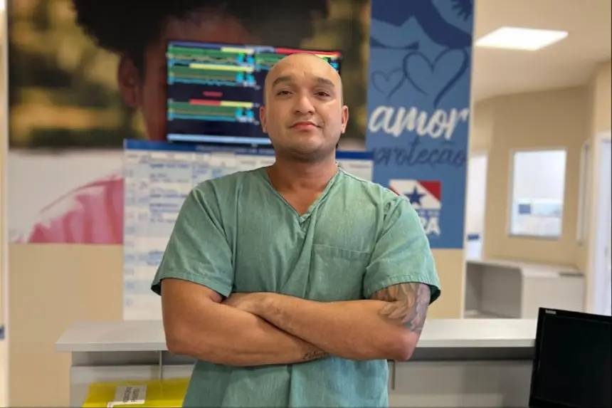 Médico da UTI Pediátrica, Alan Melo