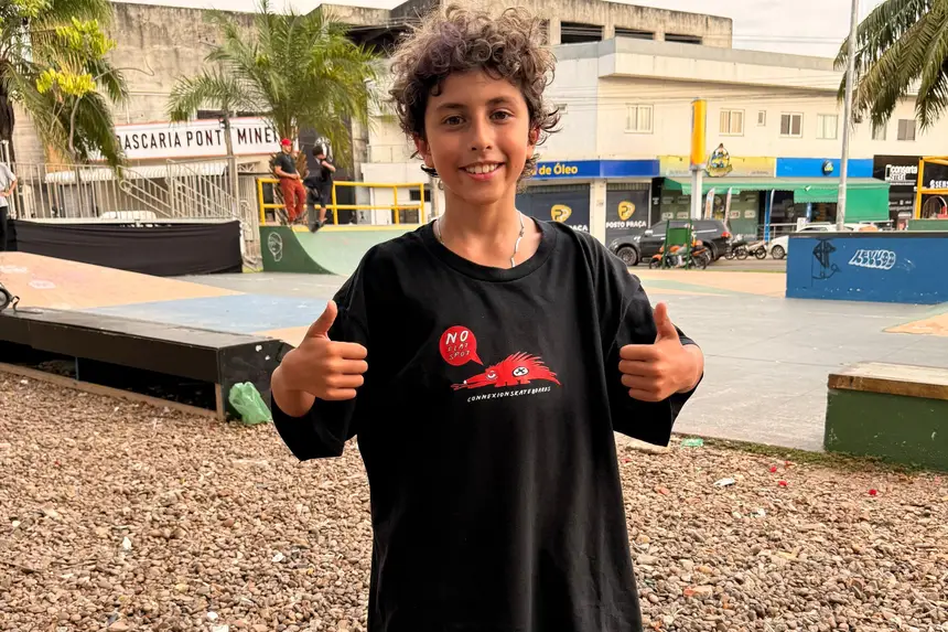 Lucas Figueredo, de 10 anos, participa da seleção em Marabá na categoria mirim