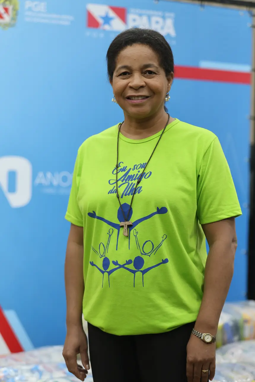 Maria Irene Gonçalves - coordenadora de Missão da Mar a Dentro <div class='credito_fotos'>Foto: Bruno Cruz / Ag. Pará   |   <a href='/midias/2025/originais/20251104111914-GF00025378-F00462912.jpg' download><i class='fa-solid fa-download'></i> Download</a></div>