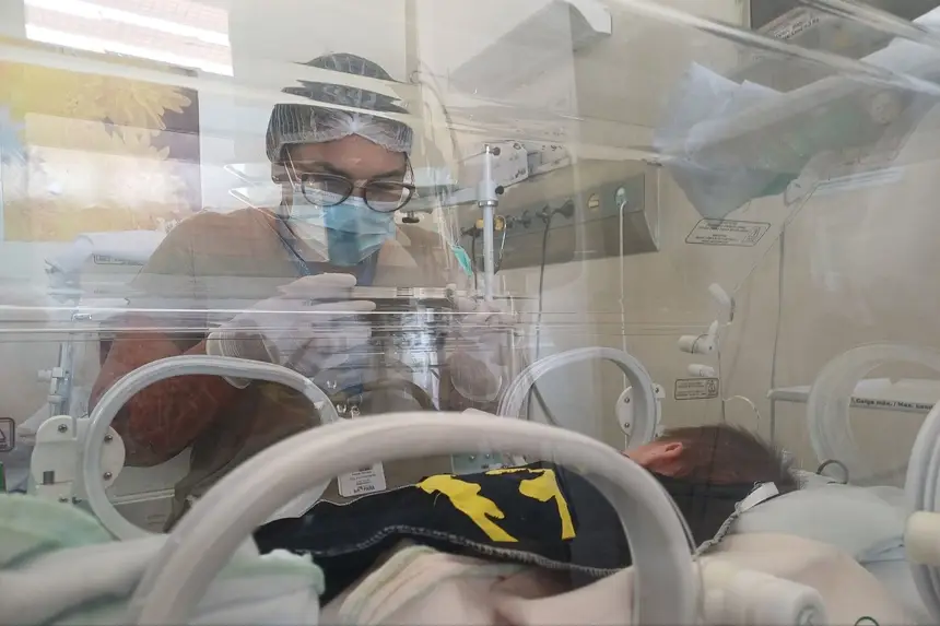 Bebês foram fotografados no HRBA