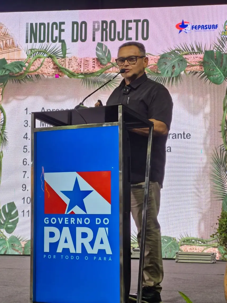 Noélio Sobrinho, da Federação Paraense de Surf