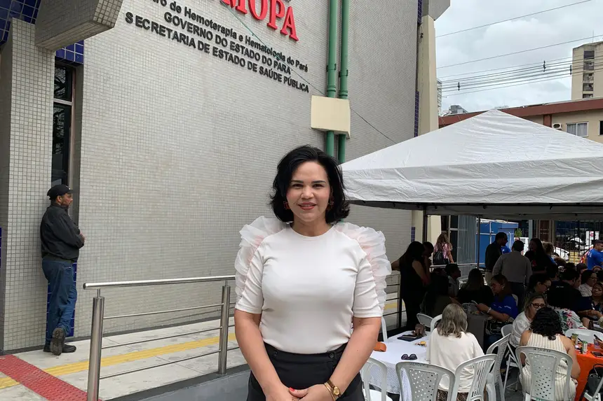 Aline Rodrigues — psicóloga e presidente da Comissão de Captação de Sangue do FHCGV Destaca o papel essencial dos doadores.