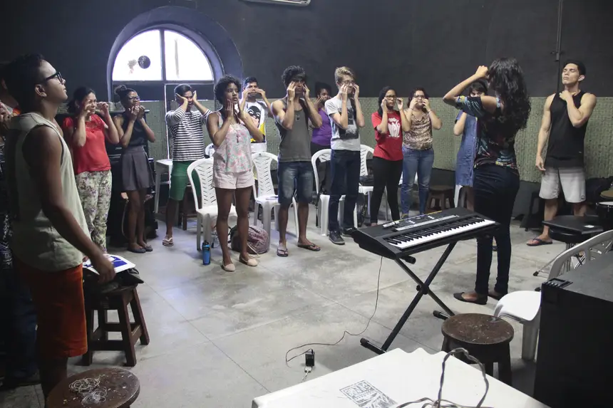 Oficina em andamento