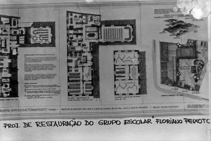 Projeto de restauração da futura Casa da Linguagem