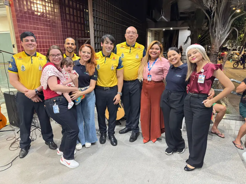 Equipe de Humanização do Hoiol e Ministério de Música da Guarda da Nossa Senhora de Nazaré.