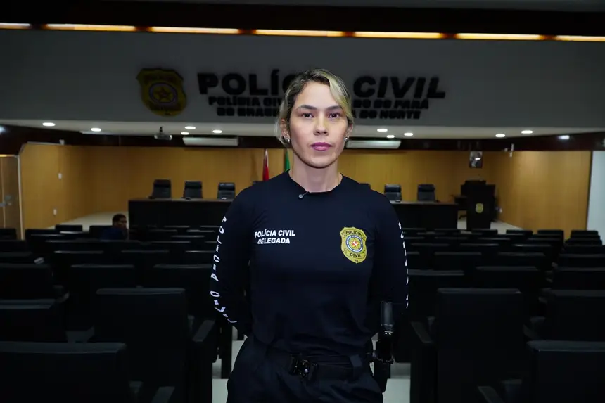 Delegada Vanessa Macedo, titular da DATA Belém