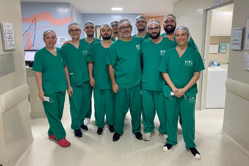 Equipe Multi que tem feito parte do mutirão de cirurgias no HOL 