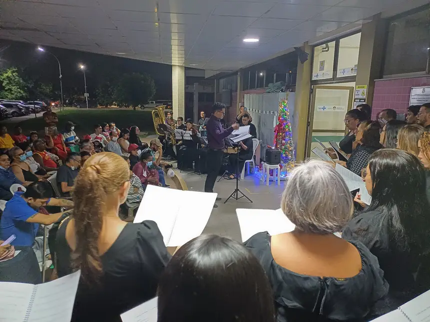 Cantata de Natal foi realizada no HRBA