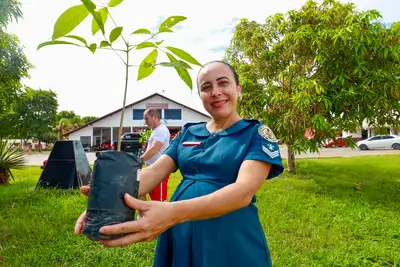 notícia: Projeto do Corpo de Bombeiros visa melhorar a qualidade do ar e reduzir temperatura em Santarém