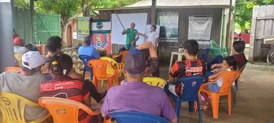 notícia: Emater promove boas práticas no manejo do cacau para agricultores de Altamira