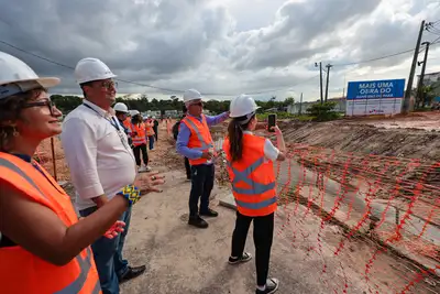 notícia: Obras do Governo do Pará com apoio do BNDES garantem saneamento e mobilidade urbana no bairro Mangueirão para a COP 30