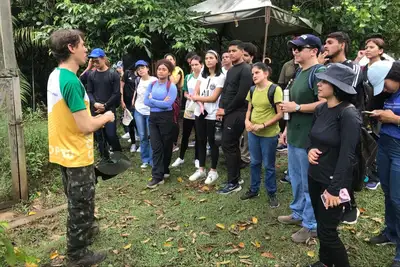 notícia: Alunos de Ciências Biológicas da UFPA realizam visita técnica ao Parque Estadual do Utinga