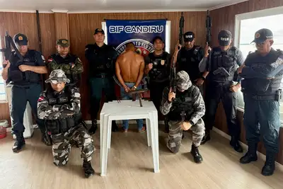 notícia: Equipes da Base Candiru prendem homem por porte ilegal de arma de fogo