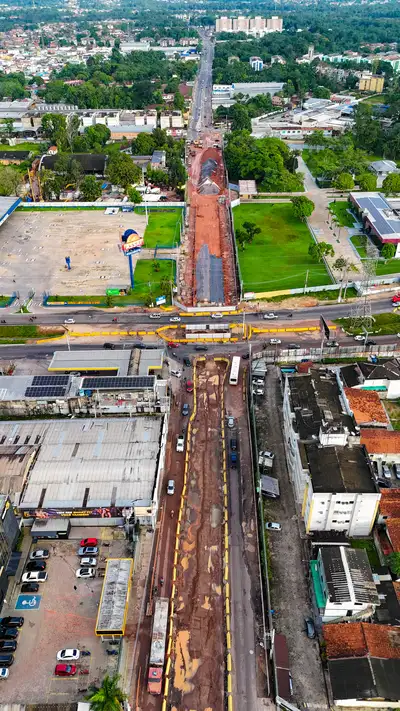 galeria: Nova etapa da construção do viaduto das avenidas Mário Covas e Independência