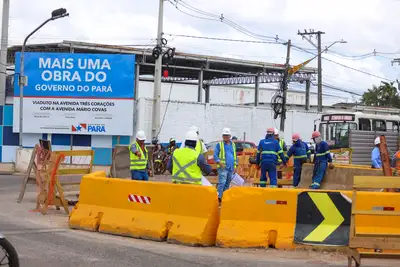 galeria: Obras viaduto da avenida três corações