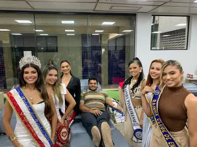 notícia: Candidatas do Rainha das Rainhas 2025 participam de ação solidária no Hemopa para incentivar doação de sangue