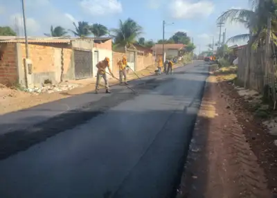 notícia: 'Asfalto Por Todo o Pará' avança para quase 150 quilômetros de vias pavimentadas na Região Rio Caeté