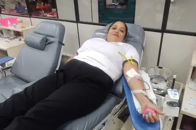 notícia: Hemopa recebe alunos de enfermagem para visita técnica e incentivo à doação de sangue