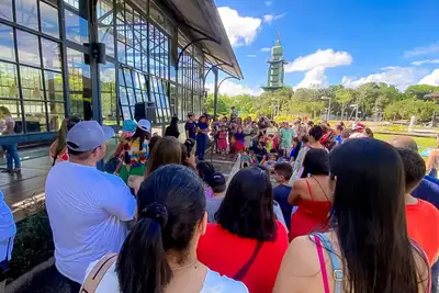 notícia: Mangal das Garças realiza oficina infantil de lança confete ecológico no domingo, 2