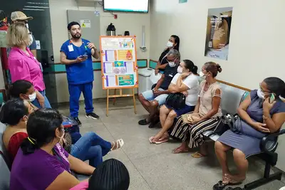 notícia: Em Marabá, ação educativa alerta sobre a importância do diagnóstico precoce da leucemia