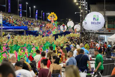 notícia: Sustentabilidade, Amazônia e COP 30 são destaques do desfile na Aldeia Amazônica