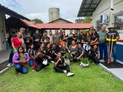 notícia: Escola Estadual realiza atividade em comemoração aos Dias da Floresta e da Água