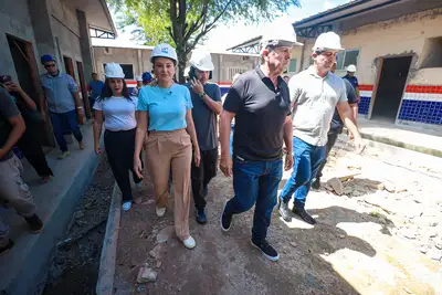 notícia: Vice-governadora acompanha avanço das obras de escola estadual e do Programa Creches Por Todo o Pará em Tomé-Açu