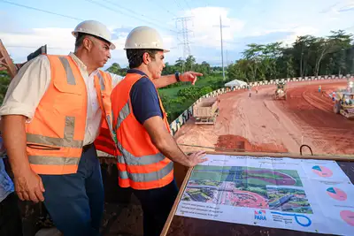 notícia: Governo do Pará inspeciona obras de novos viadutos na BR-316