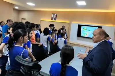 notícia: Alunos de Benevides conhecem de perto o trabalho do Ideflor-Bio e a biodiversidade do Parque Estadual do Utinga