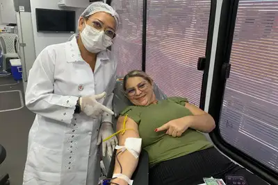 notícia: Hemopa realiza campanha de doação de sangue na Usina da Paz do Guamá, em Belém