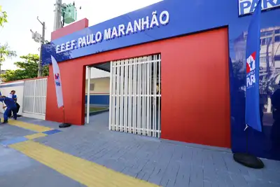 notícia: Guamá comemora entrega da Escola Estadual de Tempo Integral Paulo Maranhão em Belém