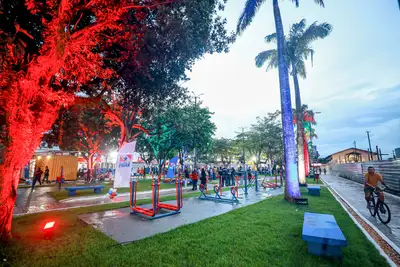 notícia: Governo do Pará entrega primeira etapa da nova Praça Menino Deus em Marituba
