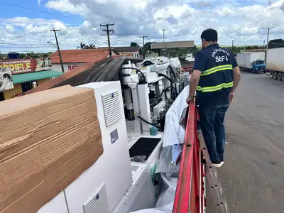 notícia: Sefa apreende máquina industrial no valor de R$ 2,8 milhões em Dom Eliseu 