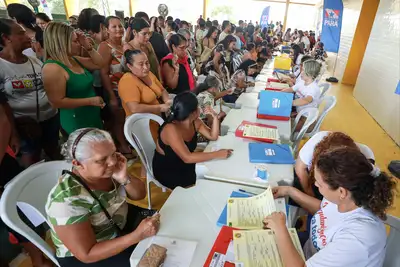 notícia: Governo do Pará realiza maior entrega de títulos de terra em Viseu