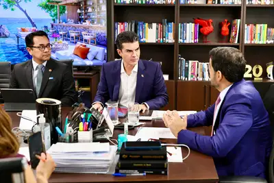 notícia: Governador Helder Barbalho discute regularização fundiária de terras produtivas em reunião na AGU