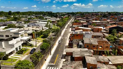 notícia: Em reta final, obra da Rua das Rosas será mais uma rota de acesso entre as Avenidas Centenário e Augusto Montenegro