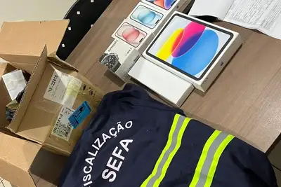 notícia: Sefa apreende mais de 24 mil latas de cerveja e balsas com calcário no Pará
