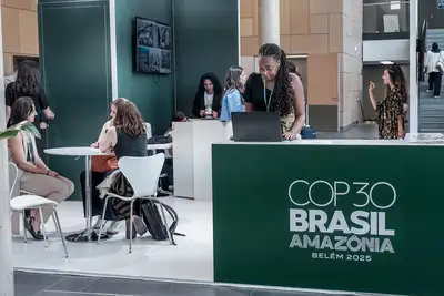 notícia: Organizações podem manifestar interesse por pavilhões na Blue Zone da COP30 em Belém