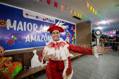 Foto: Pedro Guerreiro / Ag. Pará Edinho Ferreira, marcador da quadrilha Explosão Junina