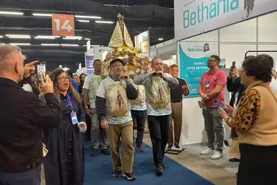 notícia: Pará realiza capacitação e promove mini procissão do Círio de Nazaré na Expocatólica 2025