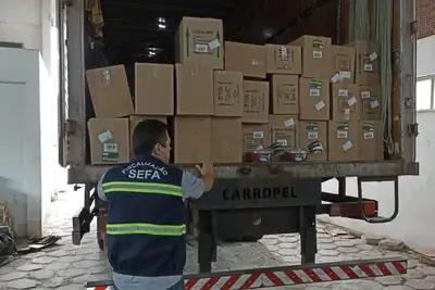 notícia: Sefa apreende produtos de cozinha em Cachoeira do Piriá