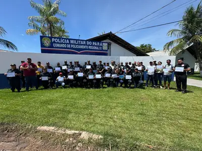 notícia: Em Salvaterra, PM apresenta Programa Patrulha Rural em feira de agricultura familiar