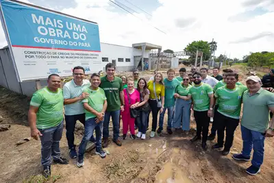 notícia: Governo inspeciona obras do Programa 'Creches por todo o Pará' em Curralinho